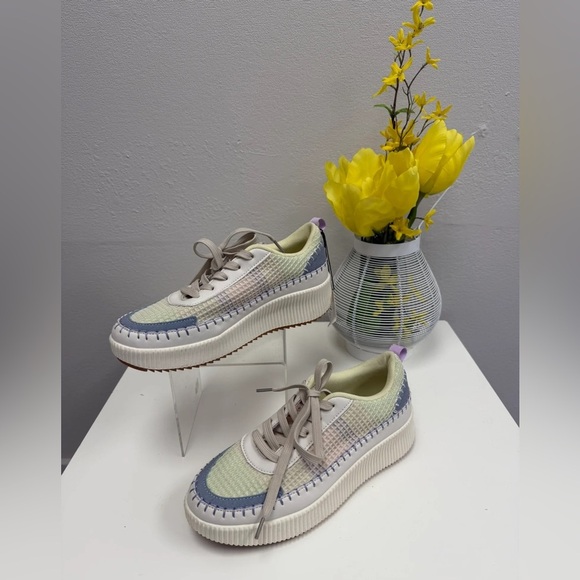 Nicole Miller Multicolor Platform Sneakers - Size 9 - Picture 1 of 5
